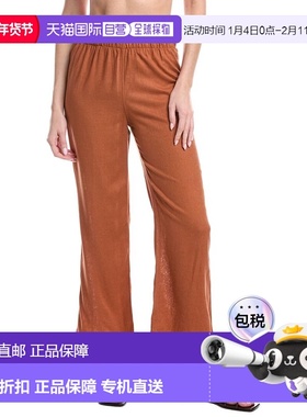 自营WeWoreWhat Paperbag Linen-Blend Pant - orange 美国奥莱直