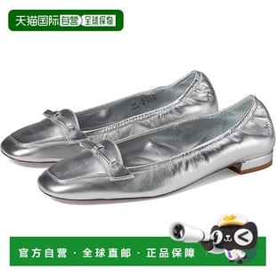 Flats Womens Silver 自营Stuart Slip Tully Leather Weitzman