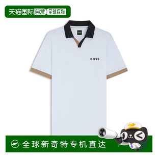 白色 自营 拼色 boss活动修身 美国奥莱直发 防刮polo衫