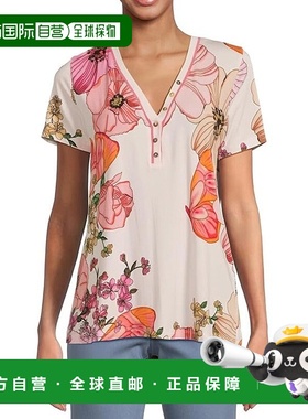 自营Johnny Was Women's The Janie Favorite Short Sleeve Henle