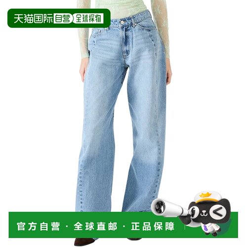 自营Steve Madden Rori耶鲁洗涤牛仔裤-蓝色直筒裤 美国直发奥莱