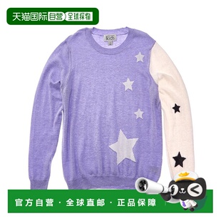 自营Autumn Cashmere Colorblocked Star Jacquard Cashmere-Blen