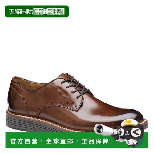 自营johnston & murphy男子约翰斯顿和墨菲 厄普顿平原脚趾棕褐色