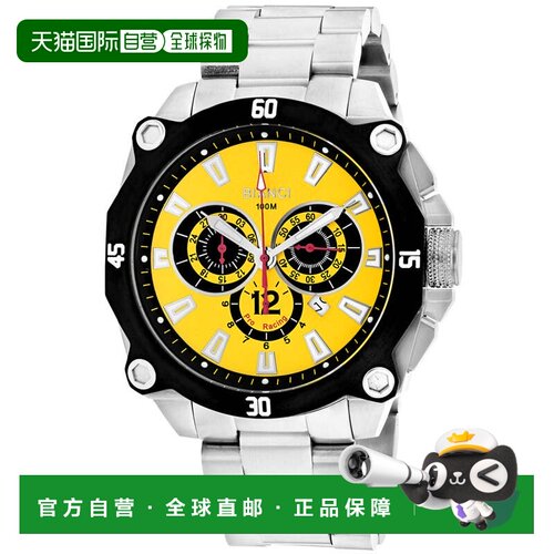 自营Roberto Bianci Men's Enzo Yellow Round 49mm - yellow 美