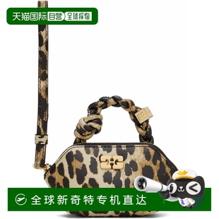 手 Leopard 香港直邮潮奢 GANNI 甘尼 1h可退 Nano 棕色 女士 Bou
