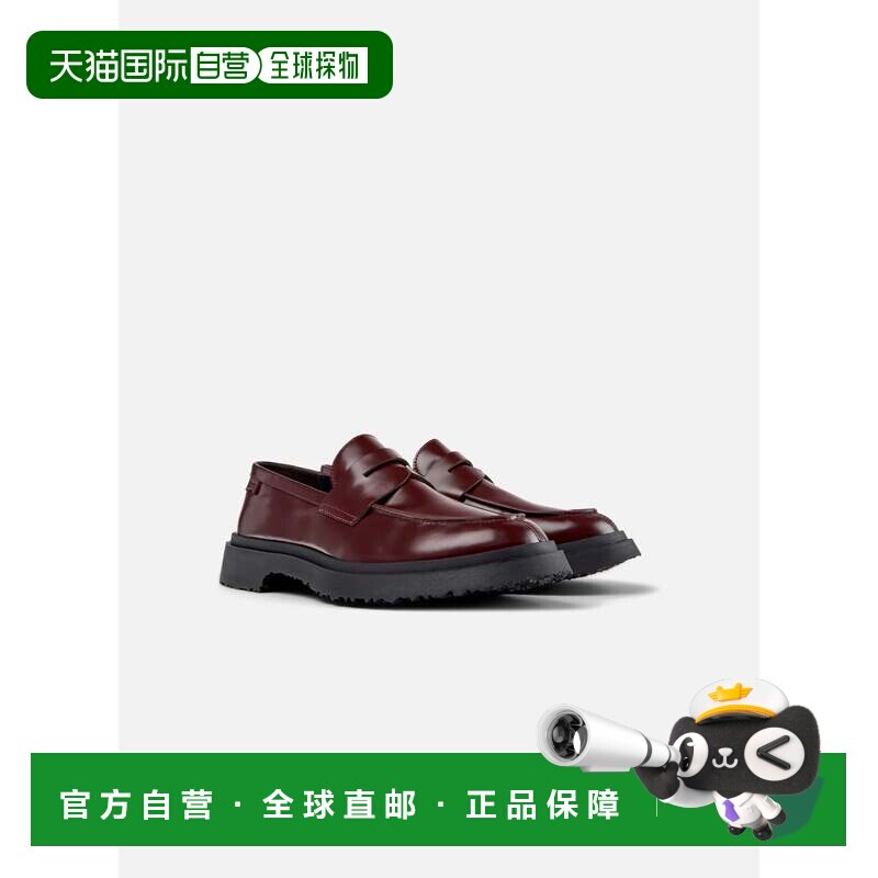 自营 camperMoccasin男士露营瓦尔登酒红色 美国奥莱直发男鞋