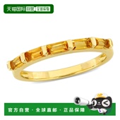 Max 克拉 自营 长方形切割黄水晶周年戒指 TGW Mimi 10k 金