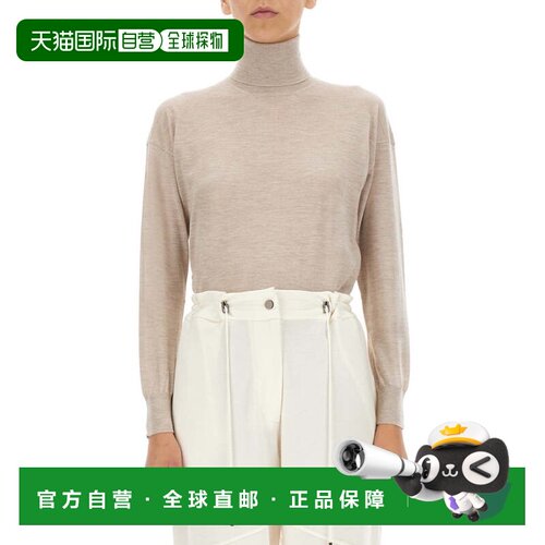 自营tom fordHigh Neck Relaxed Fit Turtleneck Shirt - neutral