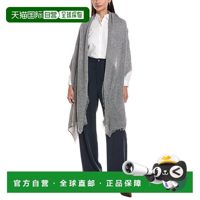 自营forteforteForte Cashmere Fringe Cashmere Wrap - grey 美