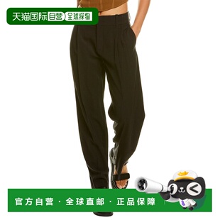 black 自营Vince 美国奥莱直发 Trouser Pleated High Waist