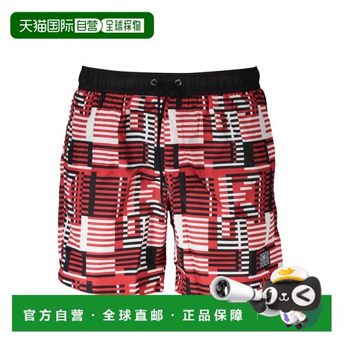 自营Karl Lagerfeld Polyester Men Swimming Men's Boxer - red
