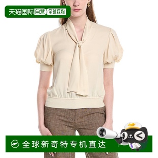 york拉斐特148纽约Blouson蝴蝶结丝绸衬 自营 new lafayette 148