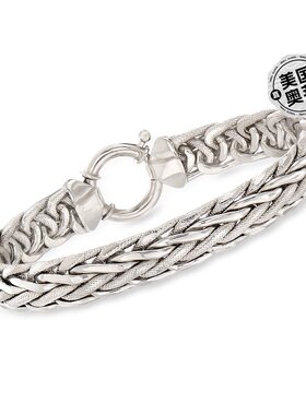 Ross-Simons Wheat-Link Bracelet in Sterling Silver - 7 in 【