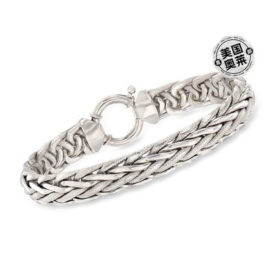 Ross-Simons Wheat-Link Bracelet in Sterling Silver - 7 in 【