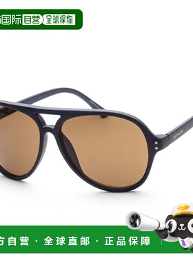 自营Calvin Klein Unisex 58mm Matte Navy Sunglasses - matte n