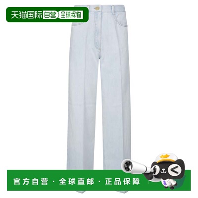 自营forte forte棉质加略地牛仔5口袋长裤-白色 美国奥莱直发
