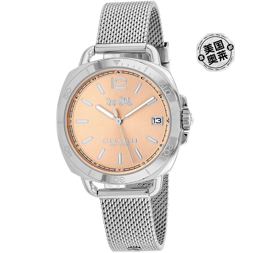 coach/蔻驰 女士玫瑰金表盘手表 玫瑰金 【美国奥莱】直发