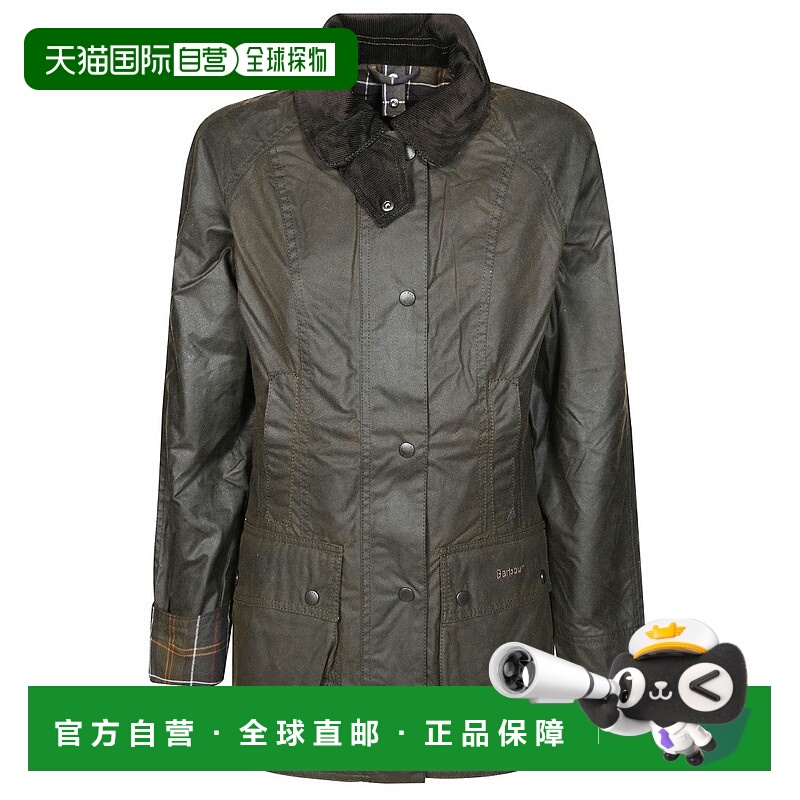 自营barbour经典Beadnell蜡外套-灰色 美国奥莱直发