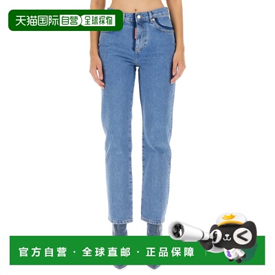 香港直邮Moschino 牛仔裤 03308236_1294直筒裤