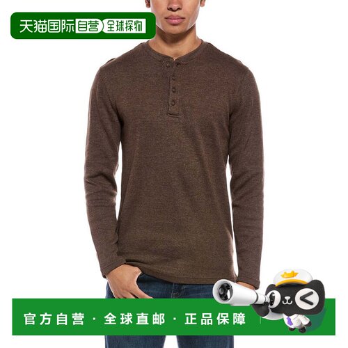 自营weatherproof vintage防水复古华夫格亨利衫-灰色 美国奥莱直