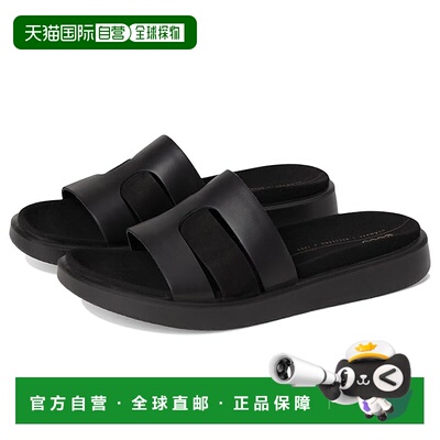 1h可退 香港直邮潮奢 ecco 爱步 女士 Flowt Oasis 凉拖 black黑