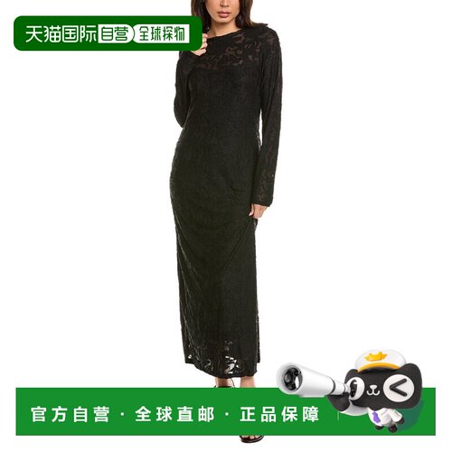自营Splendid Cecelia花卉连衣裙-黑色 美国奥莱直发