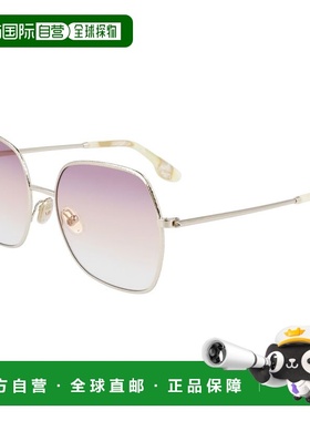 自营Victoria Beckham Metal Women's Sunglasses - gold 美国奥