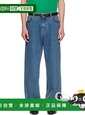 1h可退 香港直邮潮奢 Valentino 华伦天奴 男士 蓝色 Printed Bor