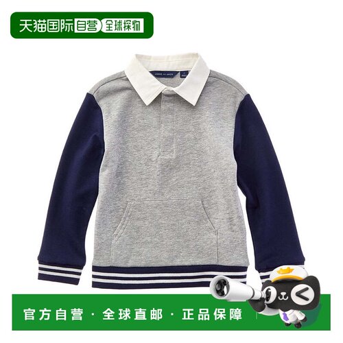 自营janie and jackJanie和Jack The Rugby运动衫-灰色 美国奥莱