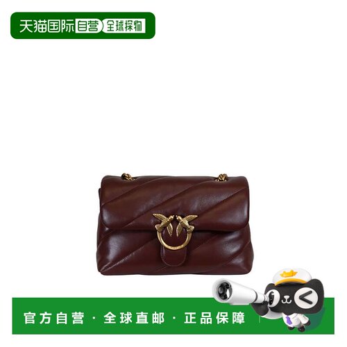 自营pinkoLove Bag Puff Medium Shoulder Bag Wine Red/Antique