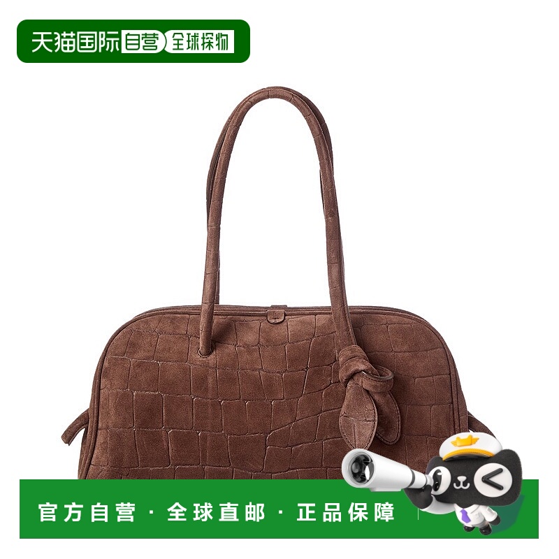 自营Jacquemus The Turismo Large Croc-Embossed Suede Shoulder