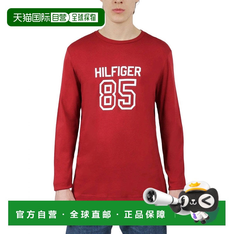 自营 tommy hilfiger长袖圆领衬衫(黑醋栗色) - currant 美国奥