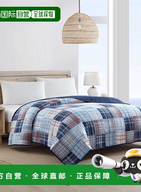 自营 Nautica Stony Point 蓝色特大号被子 - nrf 2 海军蓝 美国