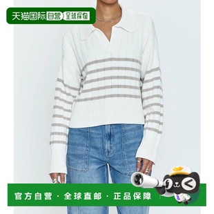 自营 美国奥莱直发 pistolaArlo条纹Polo衫 白色