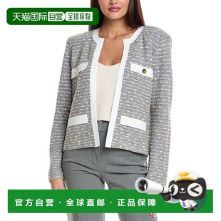自營st. 美國奧萊直發(fā) 藍色 john圣約翰Slub斜紋針織夾克