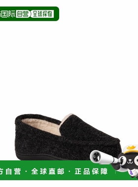 自营Dearfoams Kid's Amari Moccasin House Shoe Slipper - blac