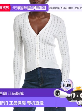 自营Autumn Cashmere Pointelle Cardigan - white 美国奥莱直发