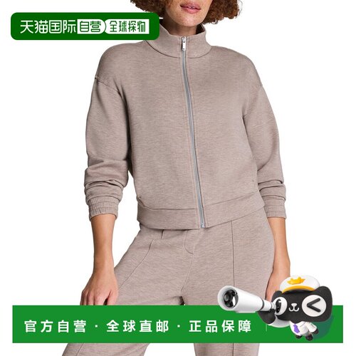自营SPANX Brushed Full Zip Jacket - red 美国奥莱直发