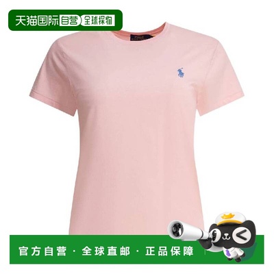 自营Polo Ralph Lauren Straight Fit Cotton T-Shirt - pink san