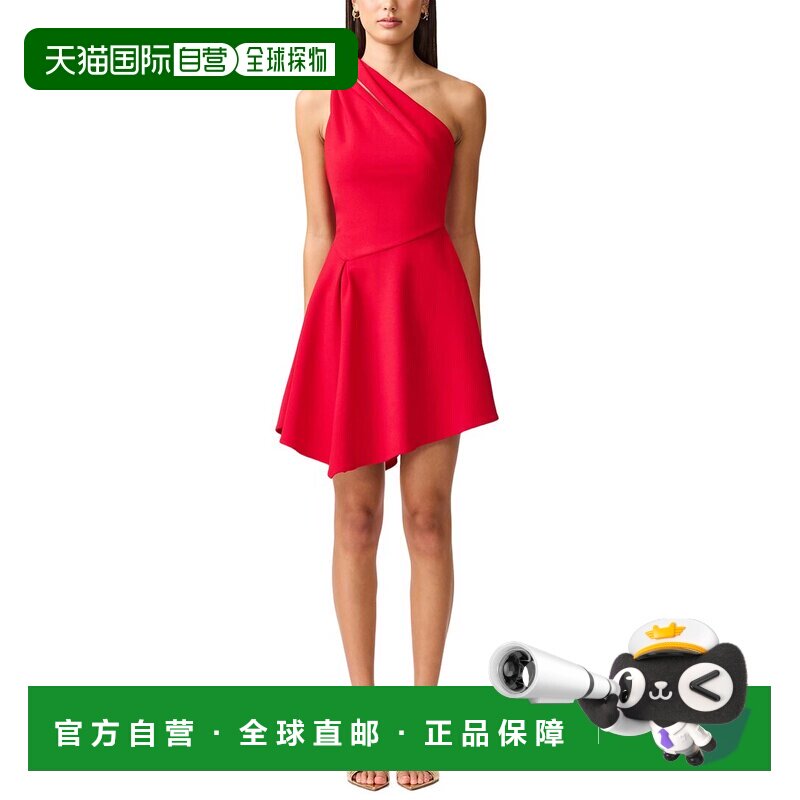 自营ELLIATT Lila Asym Mini Dress - red 美国奥莱直发连衣裙图片