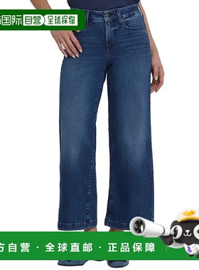自营NYDJ Teresa Beyond Bay Wide Leg Jean - blue 美国奥莱直发