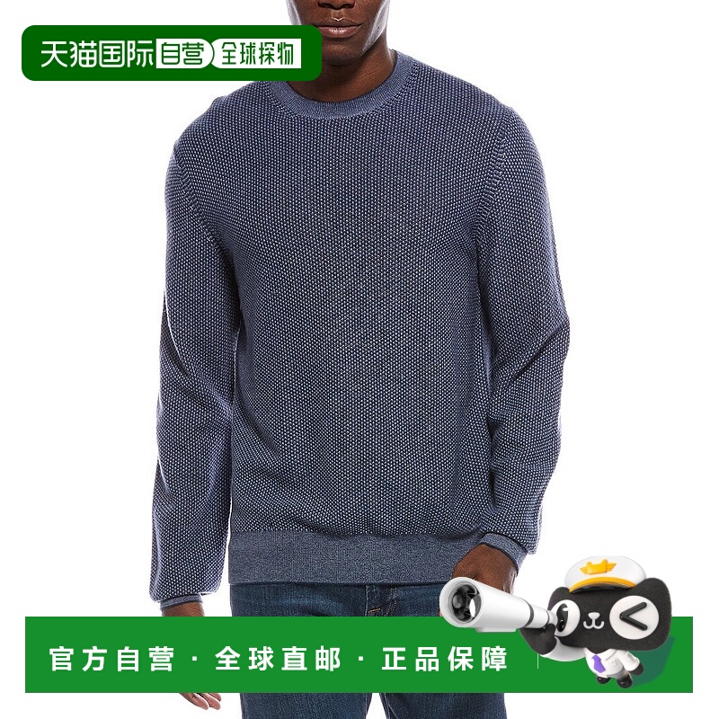 自营Vince Geo Jacquard Wool & Cashmere Crewneck Sweatshirt -