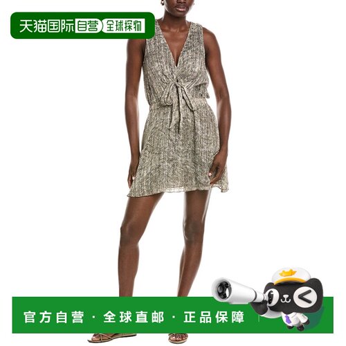 自营Ramy Brook Itzel真丝混纺连衣裙-绿色 美国奥莱直发