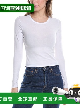 自营 James Perse 短款运动 T 恤 - 白色 美国奥莱直发