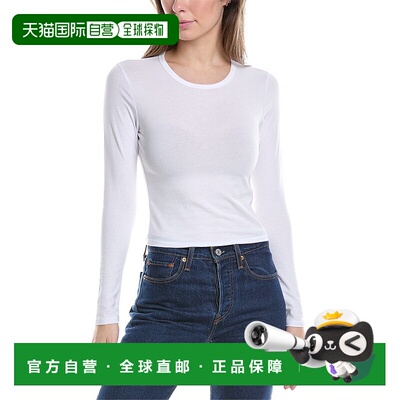 自营 James Perse 短款运动 T 恤 - 白色 美国奥莱直发