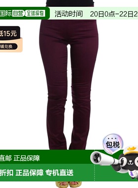 自营John Galliano slim fit Women's pants - purple 美国奥莱直