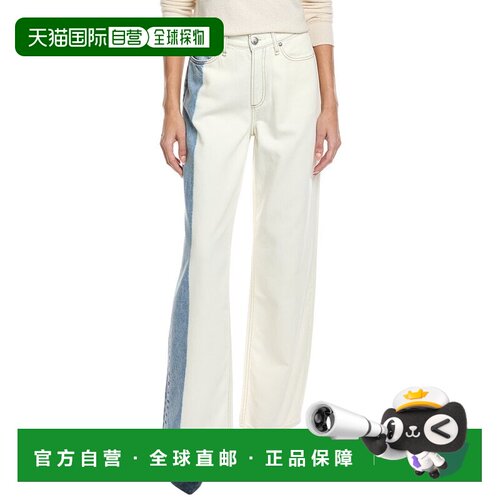 自营rag & bone Featherweight Logan Mid-Rise Bleach Stripe Wi