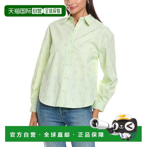 自营Nanette Nanette Lepore Rhinestone Hearts Shirt - pink 美