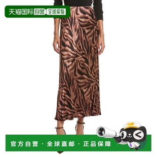 半身裙美国奥莱直发裙子 棕色 自营Bella Dahl斜长裙