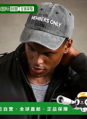 自营members only水洗棒球帽-灰色 美国奥莱直发